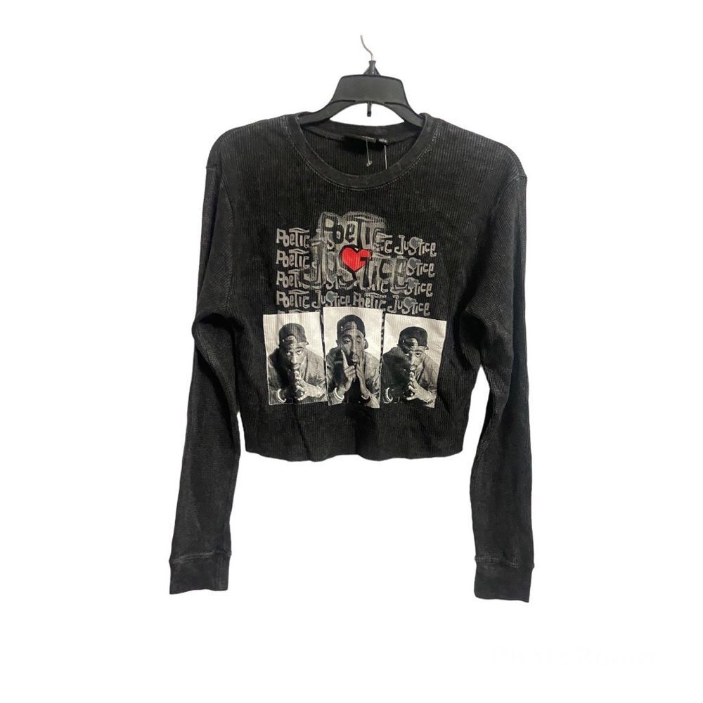 Women’s Poetic Justice Black Top Size Small New